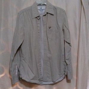 American eagle mens s/p long sleeve button down casual shirt